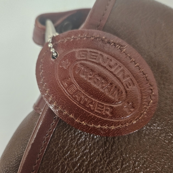 Paolo Piccolo Brown Genuine Leather Satchel Bag! - Picture 3 of 11